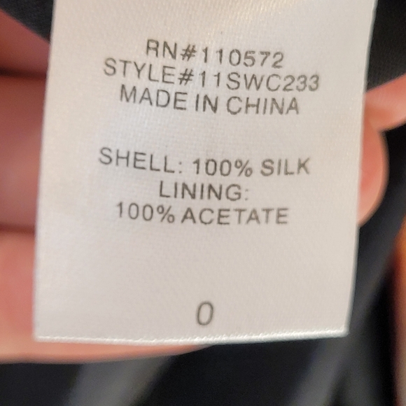 Twelfth street by Cynthia Vincent 100% silk colorful blazer - size 0 - Picture 4 of 7